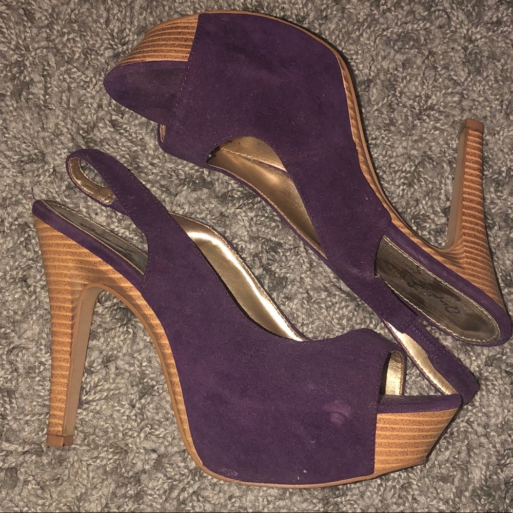 🛍4for$20🛍 Qupid Peep Toe, Sling back Heels